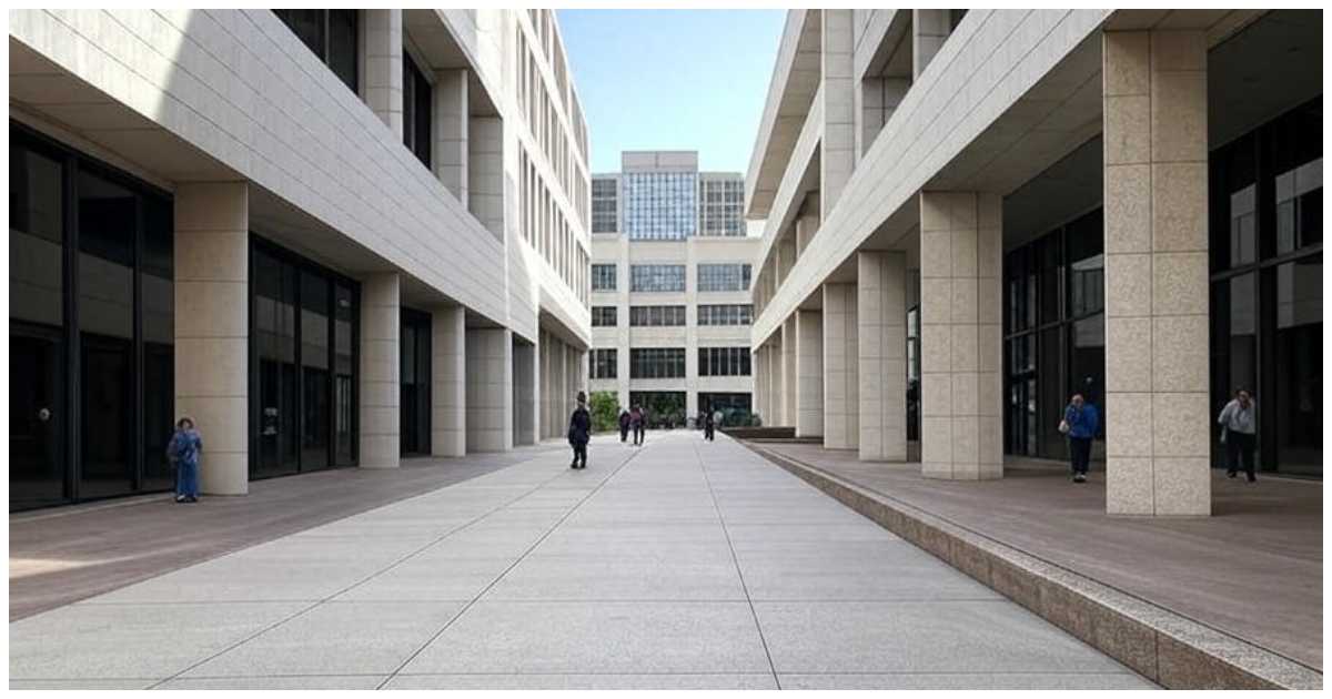 হিউস্টনের ক্রিমিনাল জাস্টিস সেন্টারের এআই নির্মিত চিত্র। ছবি: গ্রোক